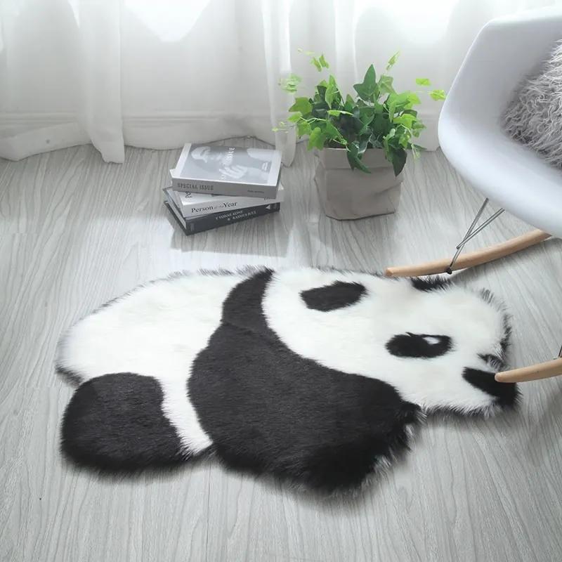 Fine Asianliving 100% Genuine Real Sheepskin Rug Panda 60x90cm