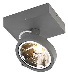 Design Spot / Opbouwspot / Plafondspot grijs verstelbaar 1-lichts incl. 1 x G9 - Go Design G9 rond Binnenverlichting Lamp