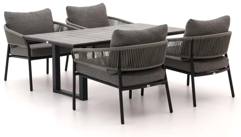 Diningset Bellagio  | 4 personen | Tuinset polywood | 5-delig | 160x90cm | Kees Smit Tuinmeubelen