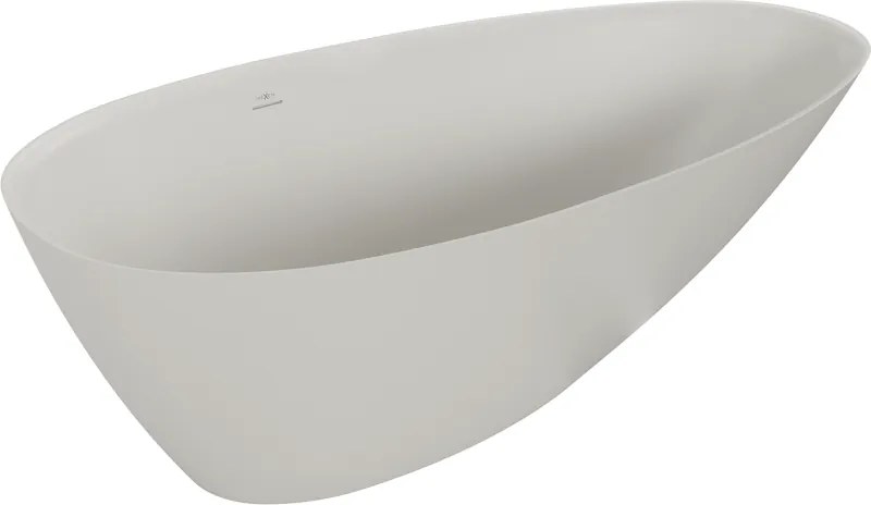 Mexen Milano vrijstaande badkuip van conglomeraten 150 x 82 cm, beton mat - 57301508561