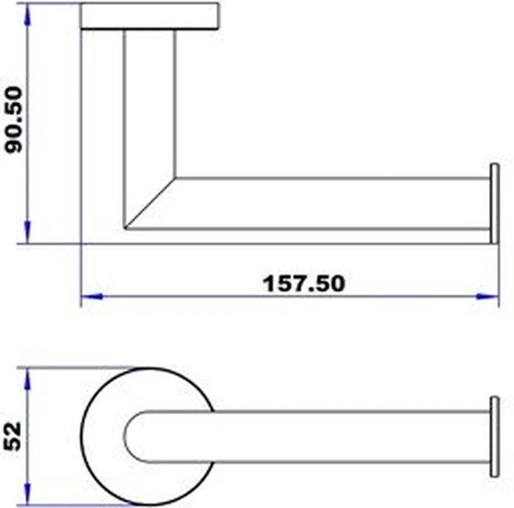 Plieger Vigo toiletrolhouder geborsteld chroom