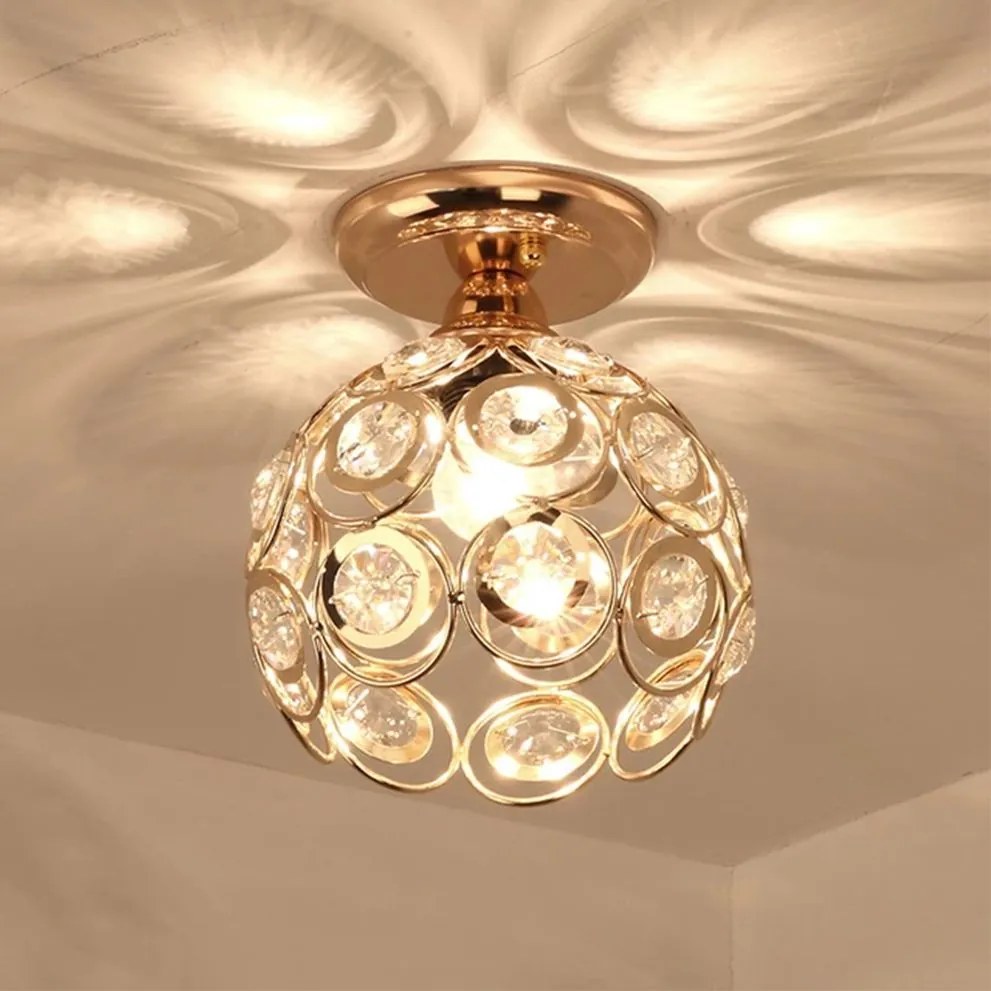 ELEGANTE PLAFONDLAMP APP205-1C KRISTALGOUD