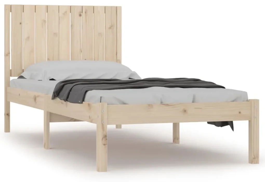 vidaXL Bedframe massief grenenhout 90x200 cm