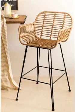 [*] Hoge Krukpoten In Rattan Eska Zwart & ↑75 Cm - Sklum