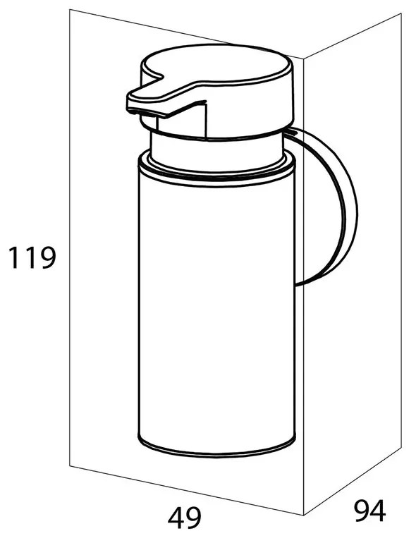 Tiger Noon zeepdispenser klein zwart