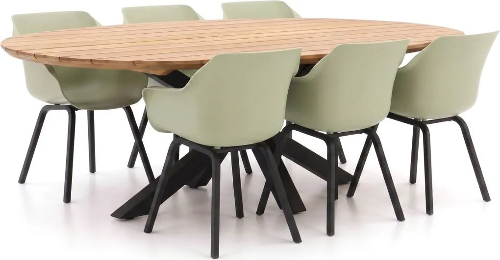 Diningset Hartman  | 6 personen | Tuinset teakhout | 7-delig | Kees Smit Tuinmeubelen