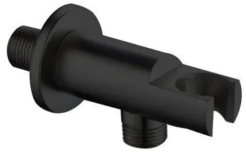 Saniclear Nero inbouw regendouche mat zwart met plafond arm, 30cm hoofddouche en 3 standen handdouche