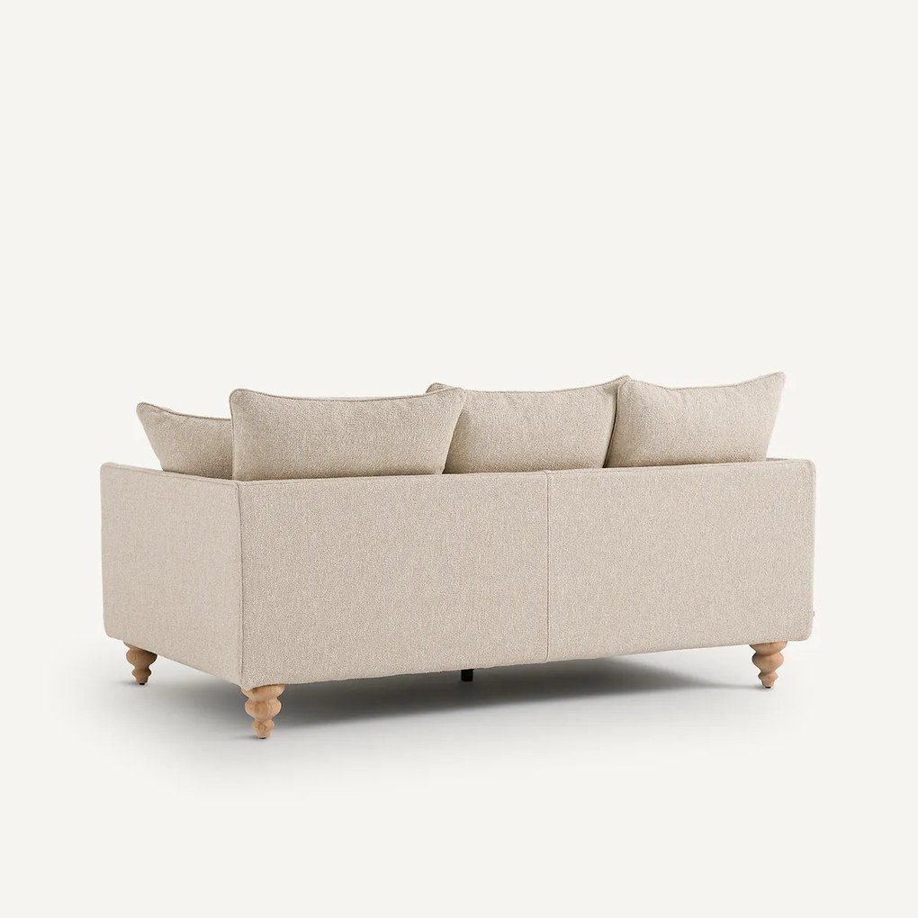 3-zits compacte zetel van badstof, Lazare