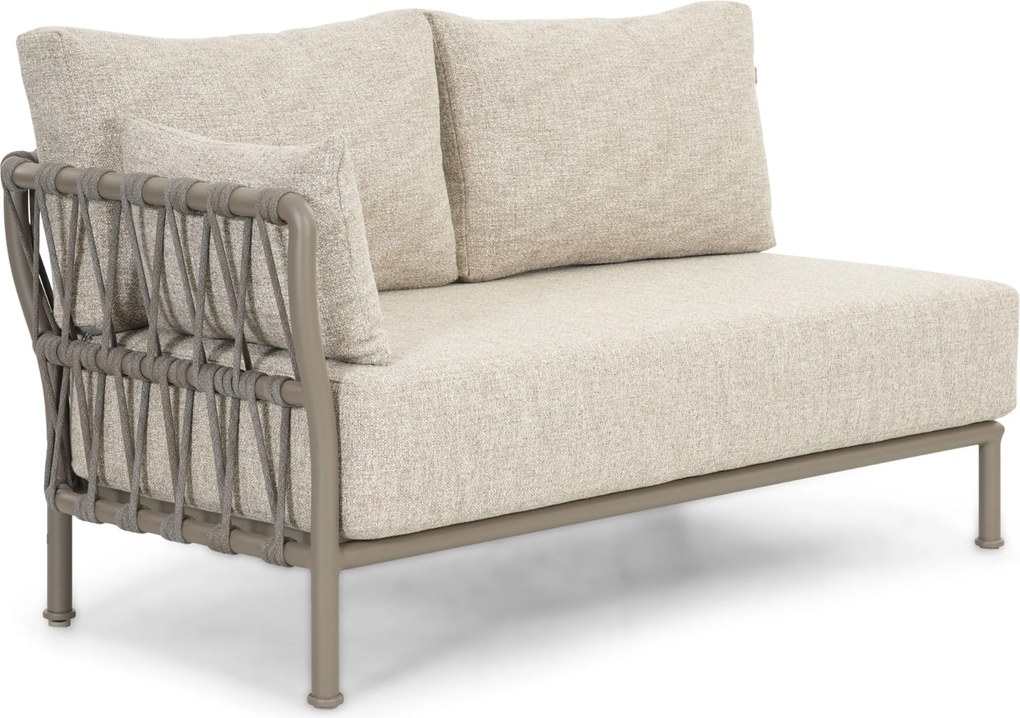 Hoek loungeset 5 personen Rope Taupe  Santika Furniture Santika
