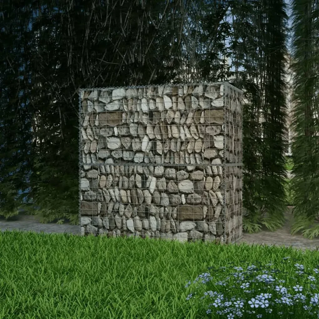 vidaXL Gabion mand 100x50x100 cm gegalvaniseerd staal