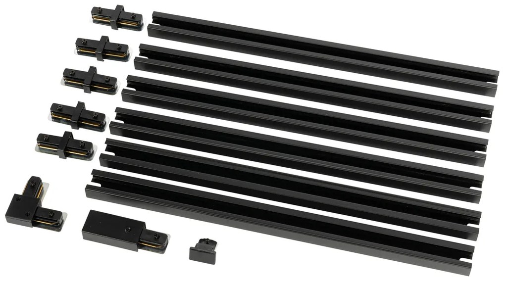 Modern railsysteem zwart 1-fase 300cm - Iconic Modern Binnenverlichting Lamp