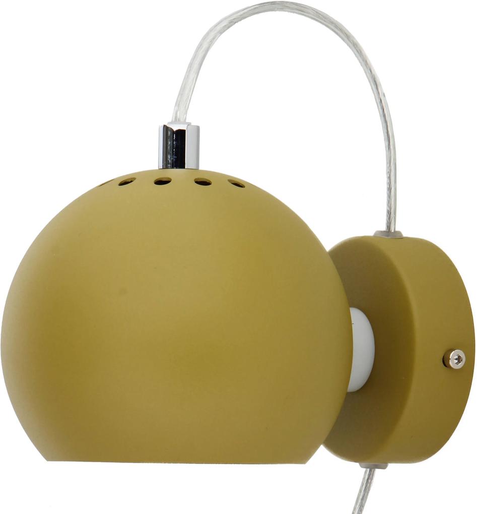 Frandsen Ball wandlamp LED olive green mat structuur