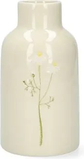 Vaas, steengoed, kamille,Ø6,5 cm x 12,5 cm