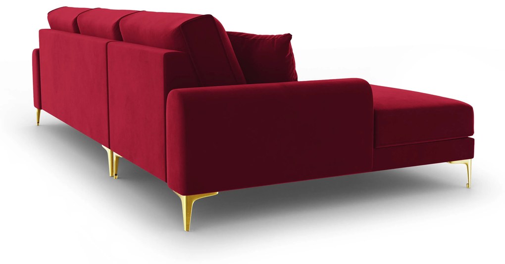 4.5-zitshoekbank Madara links velvet | Mazzini Sofas