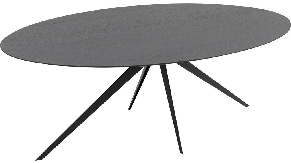 Goossens Excellent Eettafel Uniek, Ovaal 200 x 110 cm