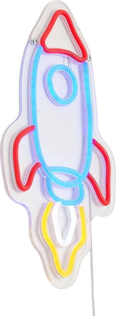 Neon wandlamp multicolor incl. LED - Rocket