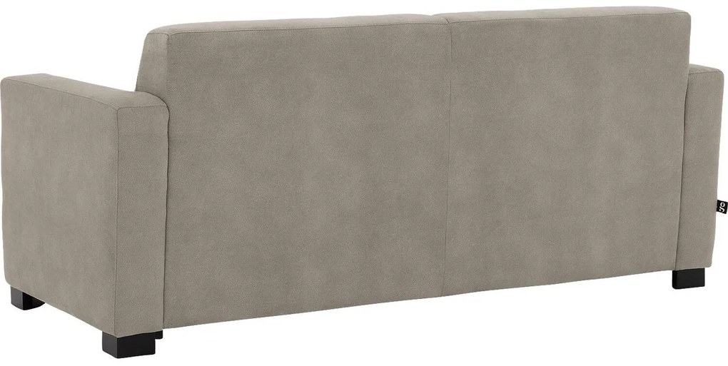 Goossens  My Style lichtgrijs, microvezel, 2,5-zits, stijlvol landelijk