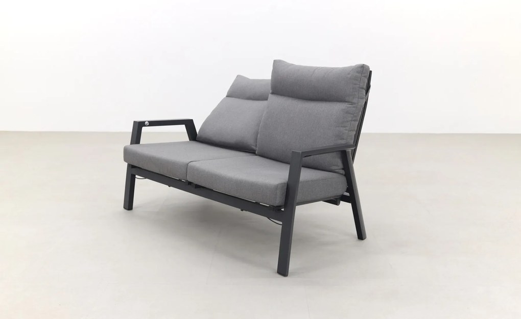 Azoren 2-zitsbank verstelbaar - Antraciet OP=OP