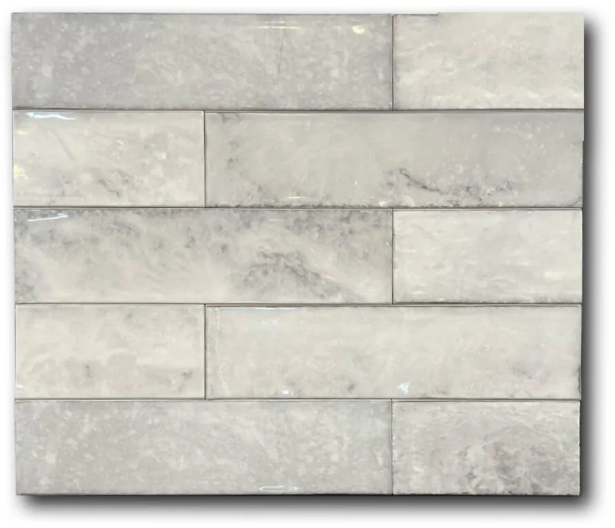 Wandtegel 7,5x30 Cm Cifre Drop Pearl Glans RBT151