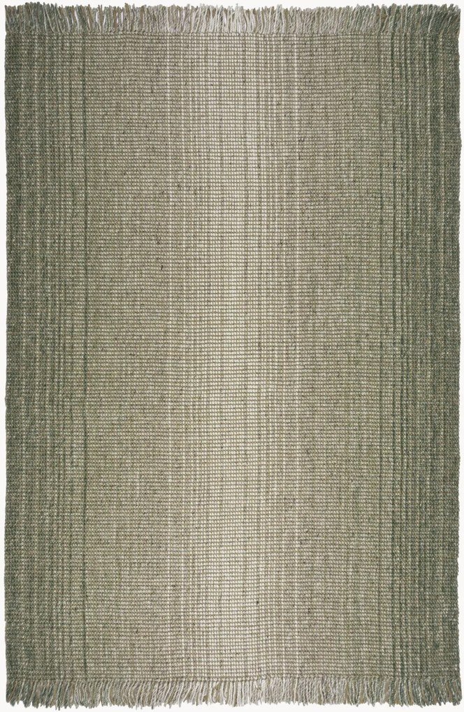 Handgetuft plat geweven jute-mix vloerkleed Ombre