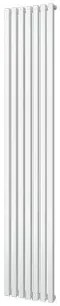 Plieger Siena designradiator verticaal enkel 1800x318mm 766W zilver metallic