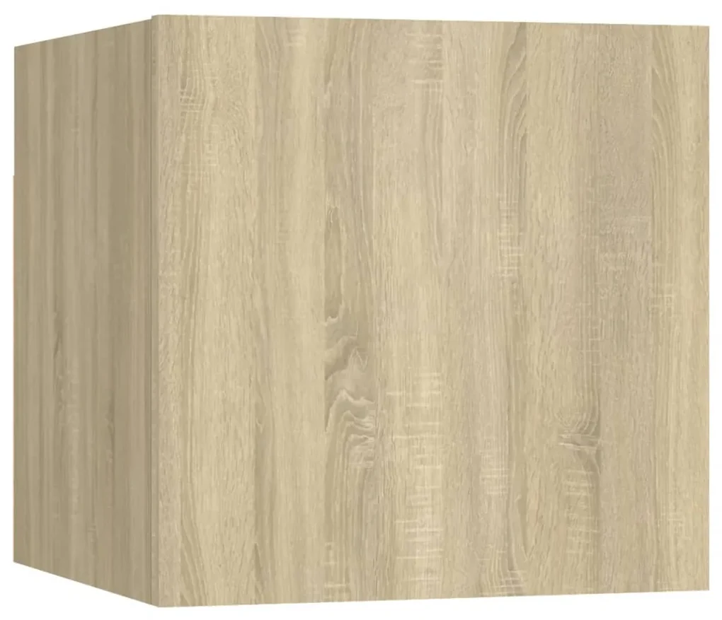 vidaXL Nachtkastje 30,5x30x30 cm spaanplaat sonoma eikenkleurig