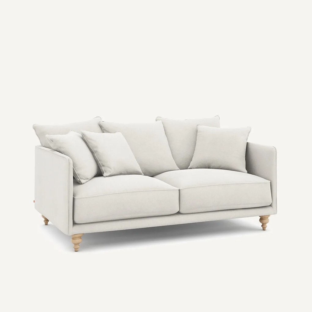 3-zits compacte zetel van linnen fluweel, LAZARE