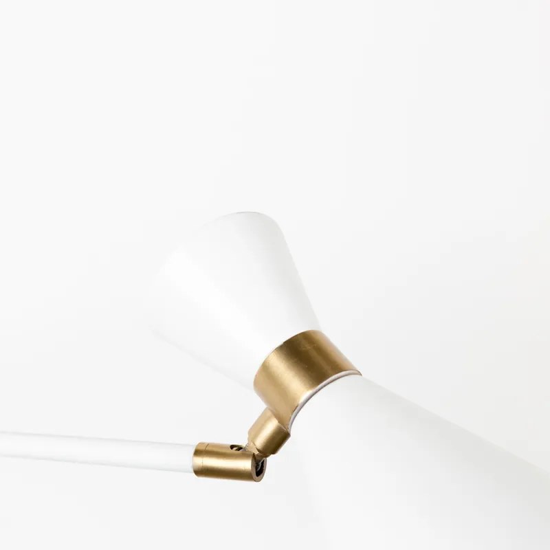 Zuiver Shady Wandlamp Wit Met Goud