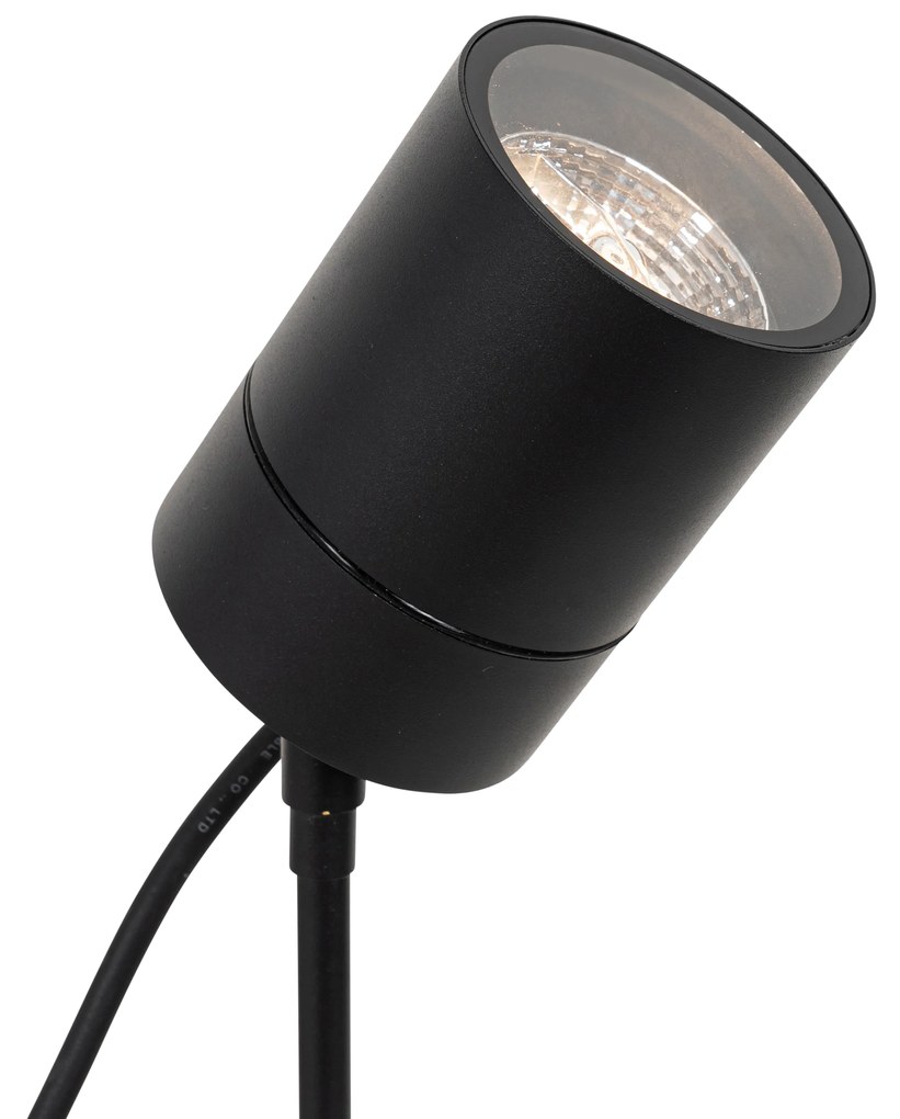 Buitenlamp Moderne prikspot zwart AR70 verstelbaar IP44 - Solo Modern GU10 IP44 Buitenverlichting