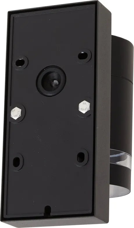 Moderne buiten wandlamp zwart IP44 met schemersensor - Ensam