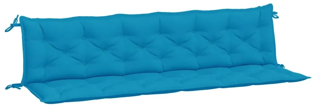 vidaXL Kussen voor schommelstoel 200 cm stof lichtblauw