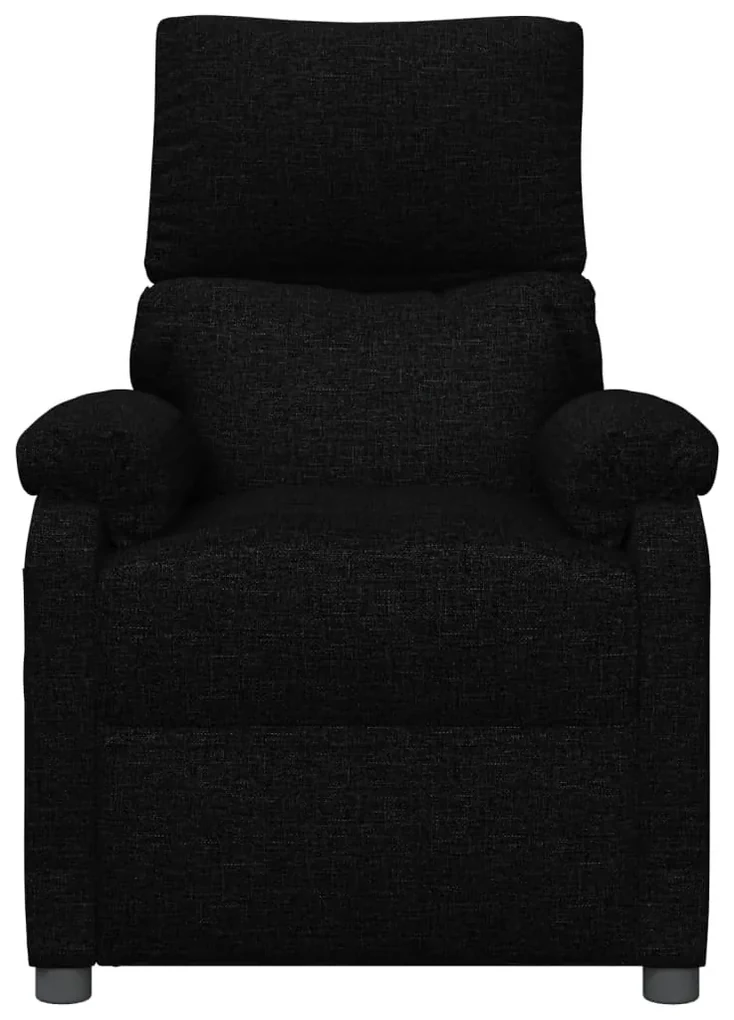 vidaXL Fauteuil verstelbaar stof zwart
