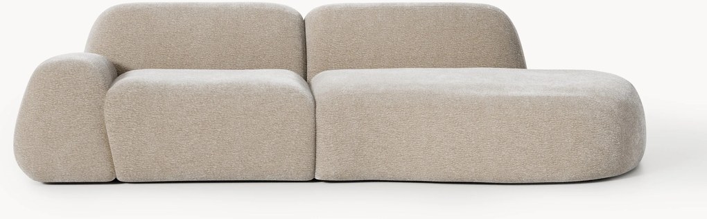 Modulaire teddy chaise longue Wolke (3-zits)
