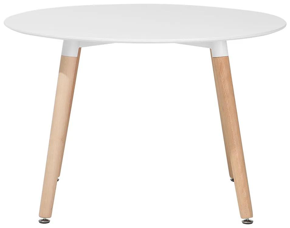 Eettafel wit ⌀ 120 cm BOVIO Beliani