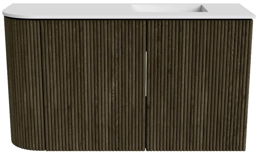 Mondiaz Joya 70cm toiletmeubel ronding links shadow met wastafel faye rechts zonder kraangat talc