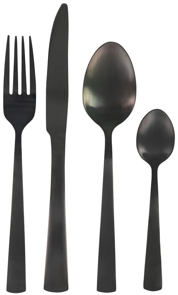 HEMA 16-delige Bestekset Copenhagen Zwart (Black)