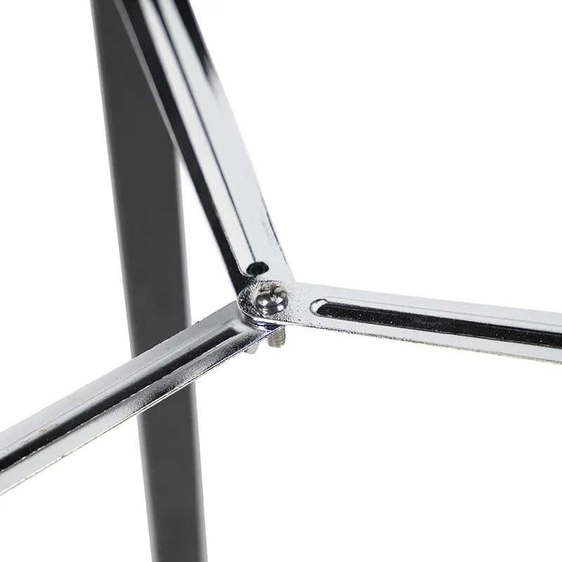 Landelijke vloerlamp zwart zonder kap - Tripod