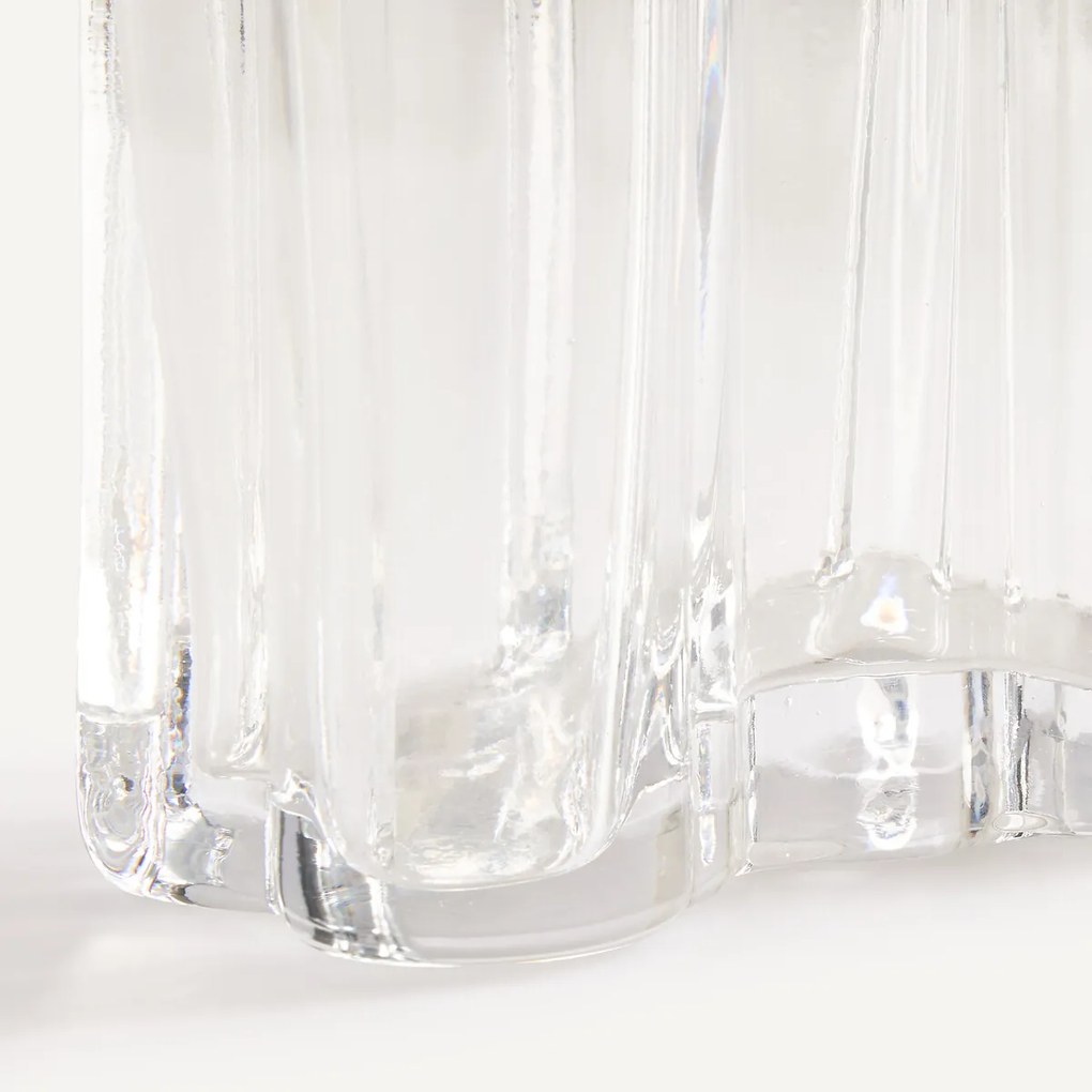 Geblazen glazen vaas, hoogte 18 cm, ISSEY