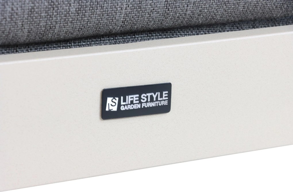 Hoek loungeset 6 personen Aluminium Taupe Lifestyle Garden Furniture Luca