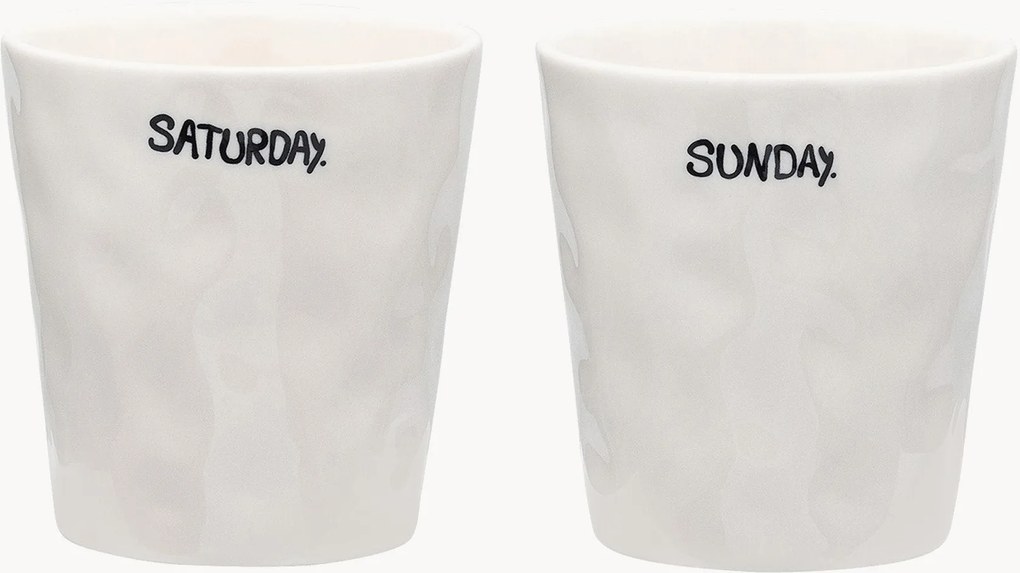 Handgemaakte bekers Weekend, 2-delig