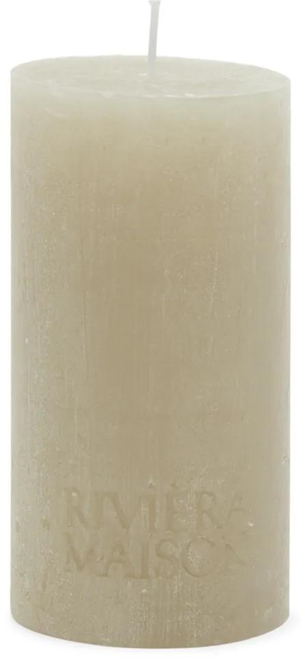Rivièra Maison - Pillar Candle Rustic flax 7x13 - Kleur: beige