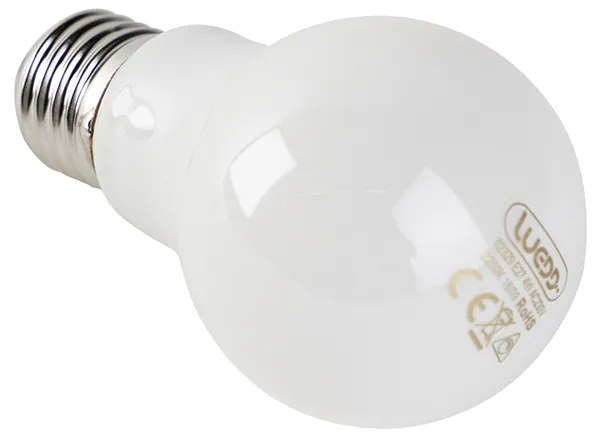 Set van 5 dimbare E27 LED lampen opaal glas 4W 320 lm 2200K