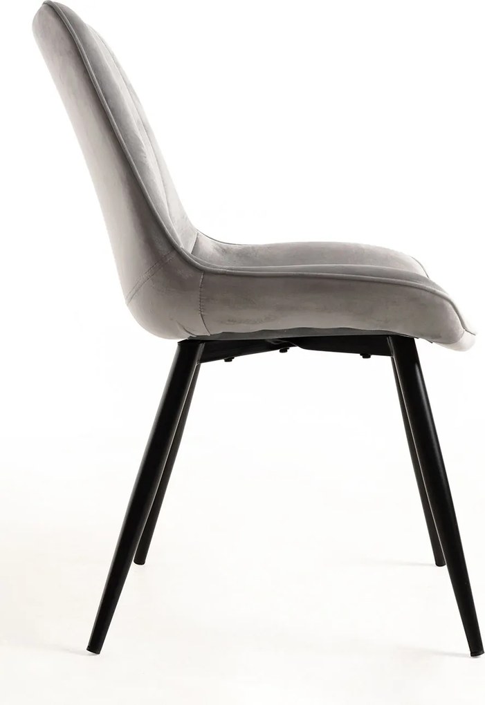 Set 6 Lene Fluwelen Stoelen