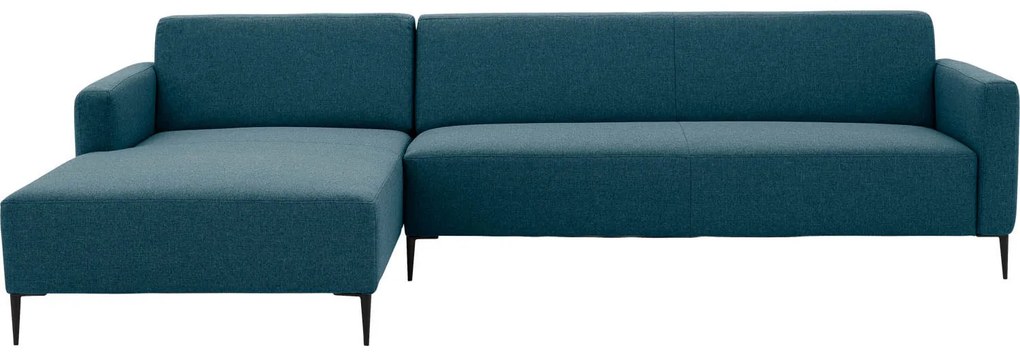 Goossens  Key West blauw, stof, 3-zits, modern design