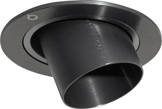 Moderne inbouwspot gunmetal GU10 35mm rond kantelbaar - Installa
