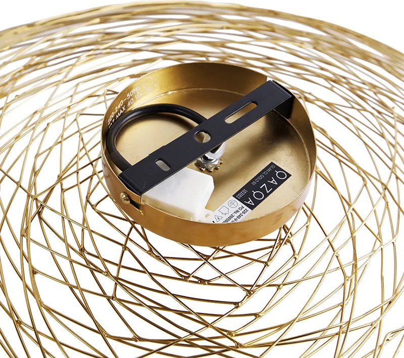 Oosterse plafondlamp goud 60 cm - Glan