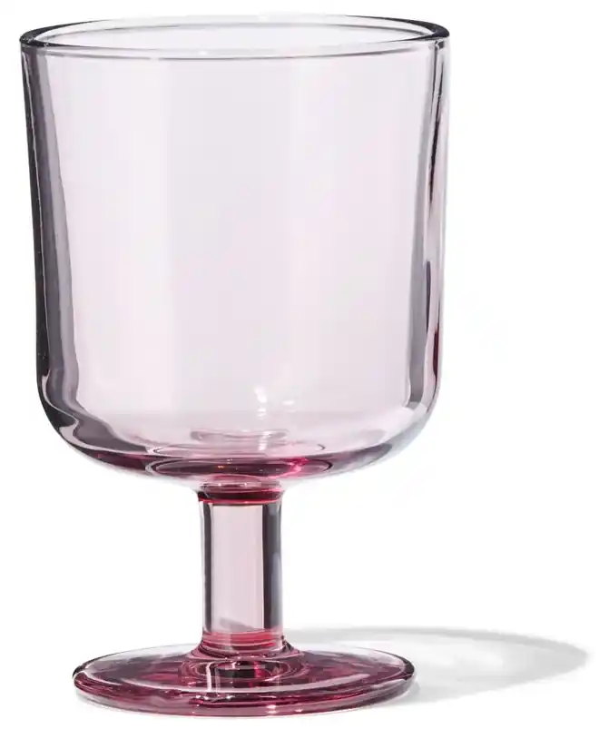Lucht Verhogen maag HEMA Wijnglas Bergen Roze 250ml (roze) | BIANO