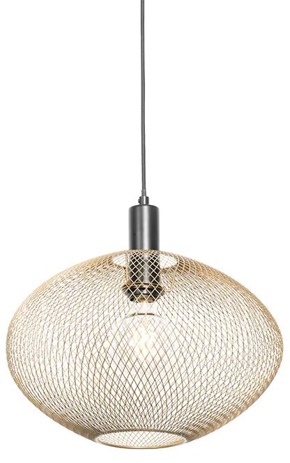 Eettafel / Eetkamer Industriële hanglamp goud - Molly Industriele / Industrie / Industrial E27 Binnenverlichting Lamp