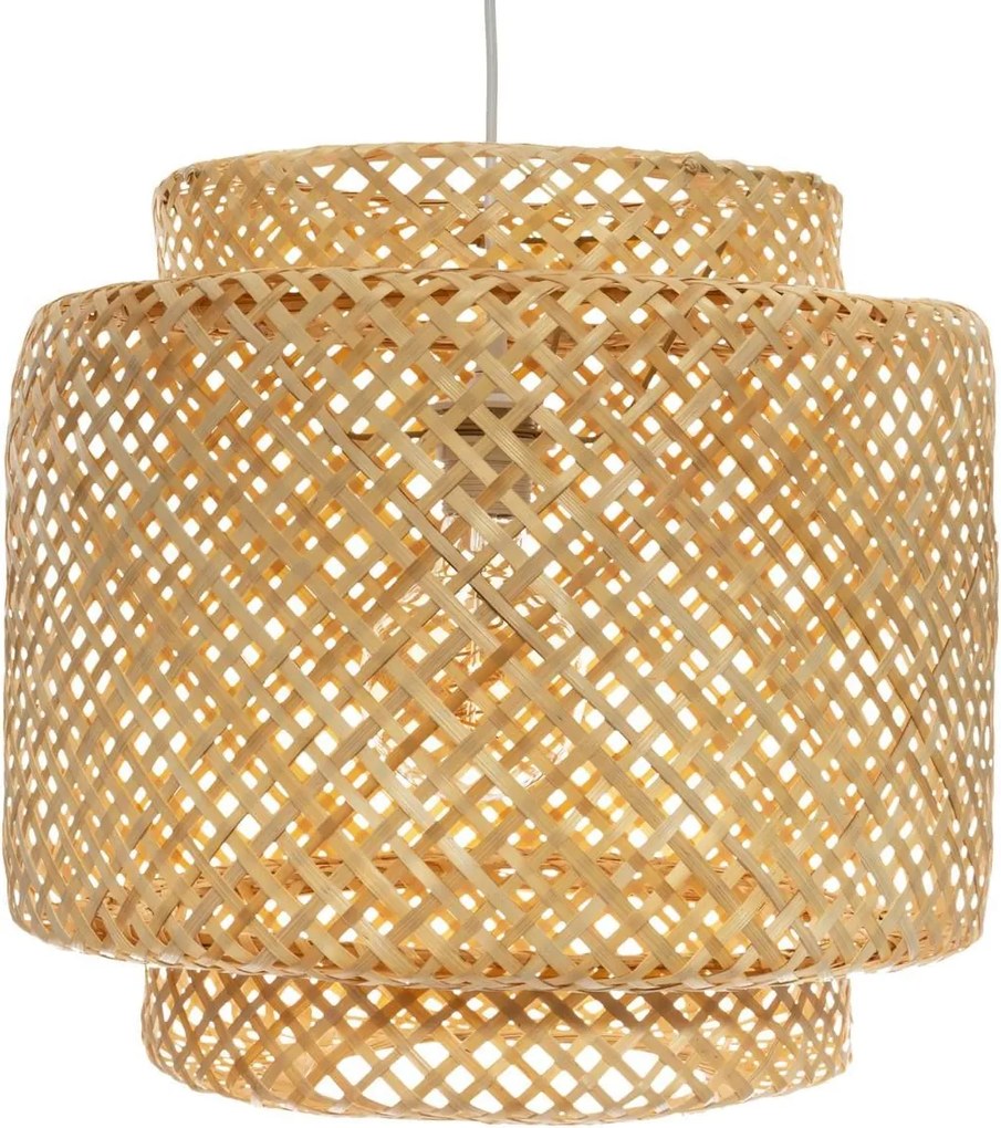 Atmosphera beige bamboe hanglamp - Liby Nat D40cm