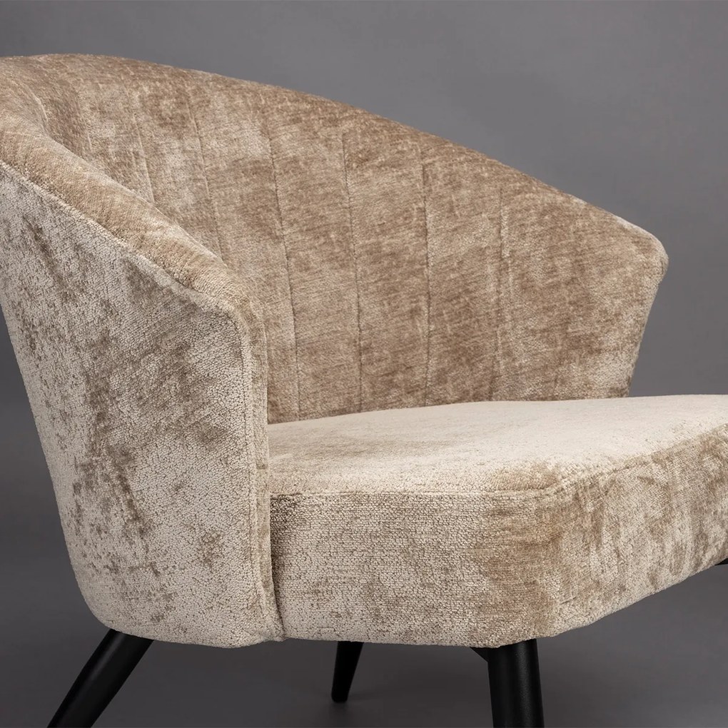 Dutchbone Georgia Fauteuil Beige Velvet